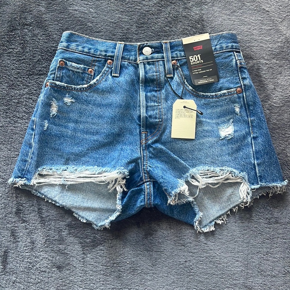 Levi 501 Jean shorts.